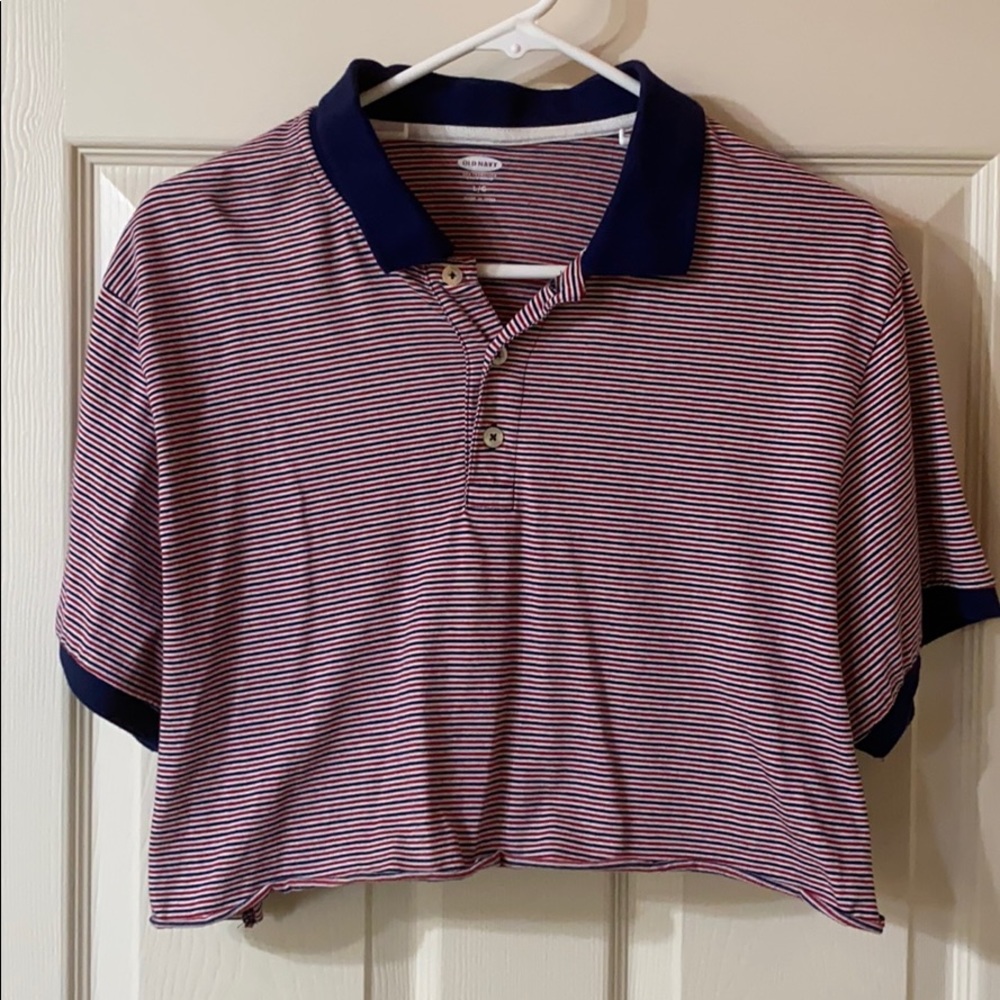 Women’s Old Navy collared crop top size large
